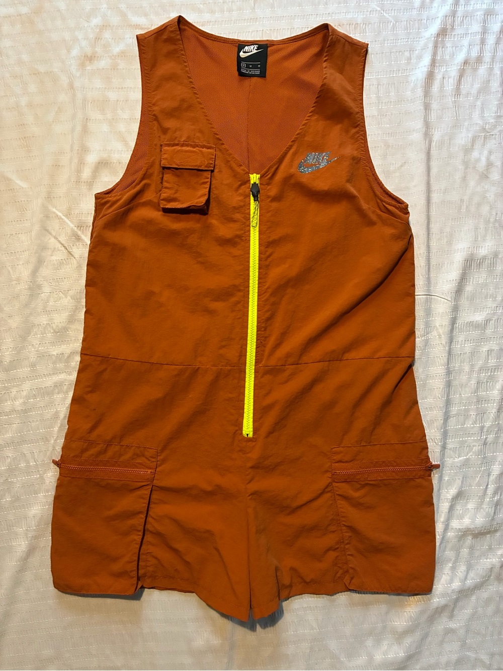 Nike Sportswear Cargo Utility Romper Desert Orange Medium